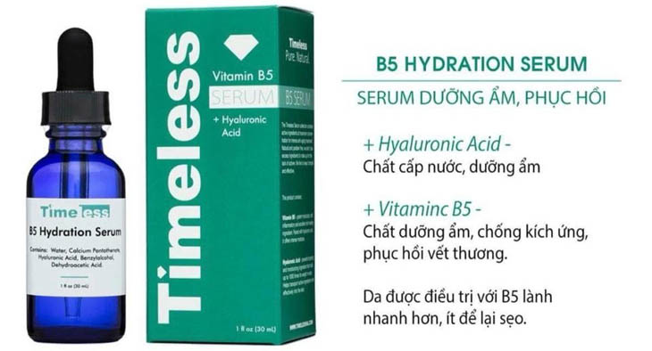 Da nhiễm corticoid nên dùng gì? - Serum phục hồi da Timeless B5