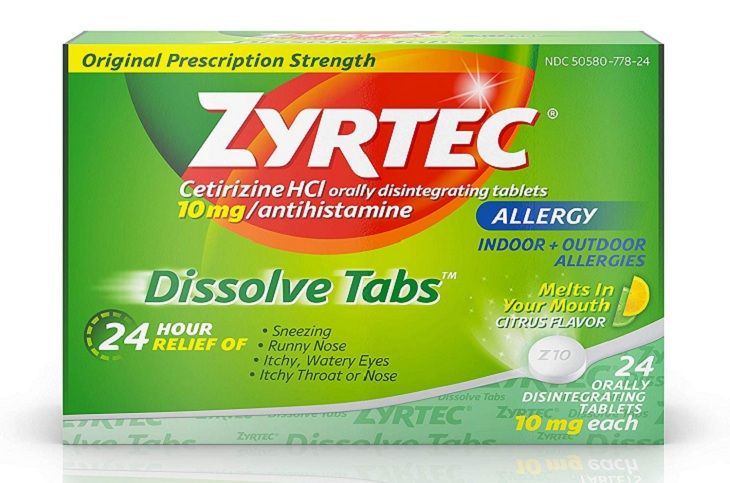 Zyrtec là một trong những giải đáp cho thắc mắc viêm mũi dị ứng ở trẻ dùng thuốc gì hiệu quả