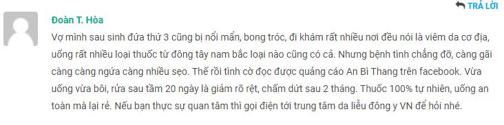 Phản hồi của người tiêu dùng về hiệu quả, độ an toàn của bài thuốc An Bì Thang đối với phụ nữ đang cho con bú