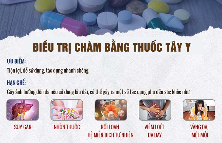 Chữa chàm khô bằng Tây y chỉ mang tính chất tạm thời