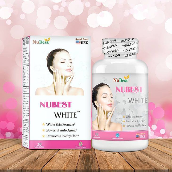 Thuốc uống trị tàn nhang Nubest White chứa thành phần dưỡng trắng da tự nhiên