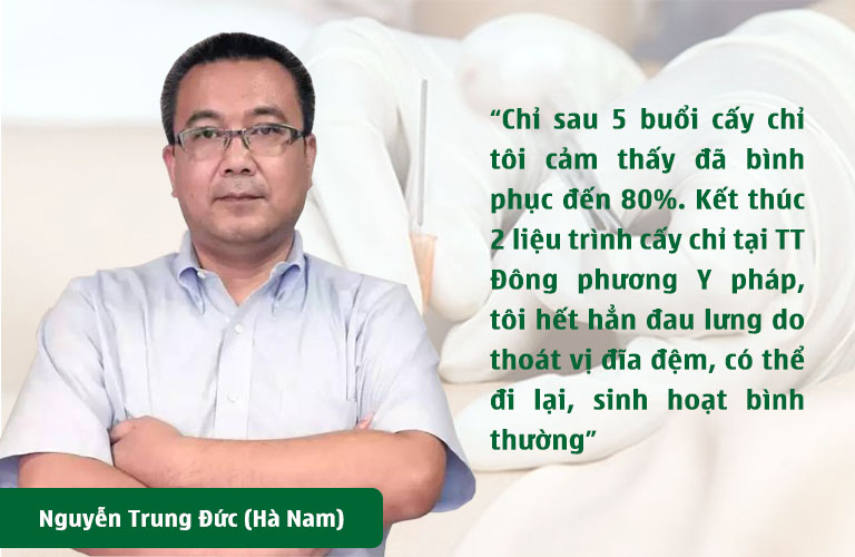 Phản hồi của bệnh nhân Nguyễn Đức Trung