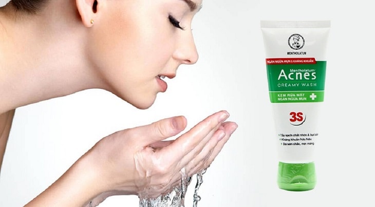 Sữa rửa mặt Acnes Creamy Wash chuyên dùng cho da mụn