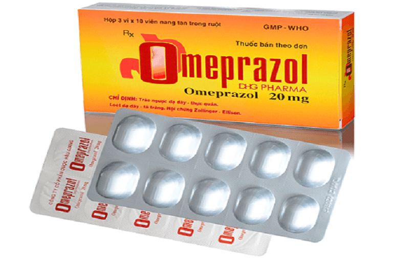 Thuốc chữa trào ngược dạ dày Omeprazol nên uống 20mg/lần/ngày/người