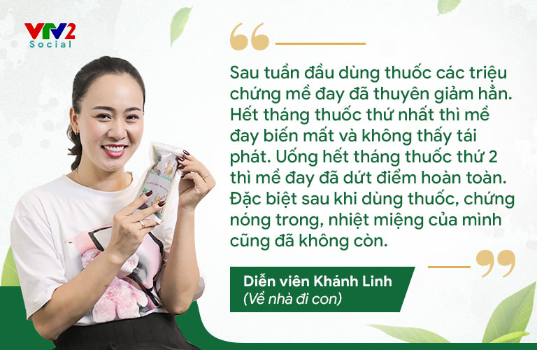 Diễn viên Phùng Khánh Linh đặc trị dứt điểm mề đay mẩn ngứa bằng bài thuốc Tiêu ban Giải độc thang