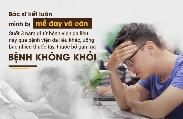 Anh Nguyễn Hùng Long bị mề đay vô căn hành hạ