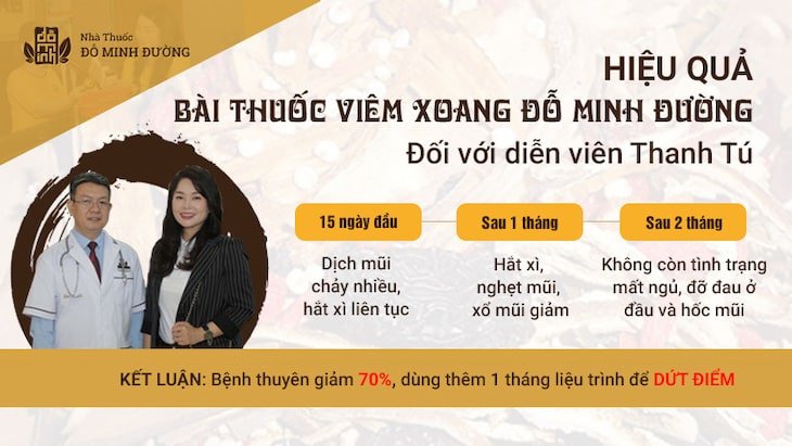 Sau 2 tháng sử dụng, những hiệu quả mà thuốc mang lại cho DV Thanh Tú là rất tích cực