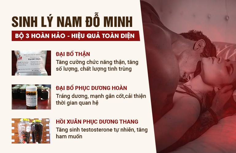 Sinh lý nam Đỗ Minh - Bộ 3 hoàn hảo, hiệu quả toàn diện