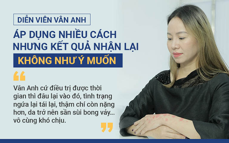 Đã từng "Vái tứ phương", diễn viên Vân Anh vẫn chưa thể thoát khỏi vòng luẩn quẩn viêm da tái phát