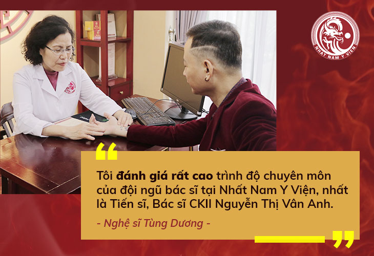 Nghệ sĩ Tùng Dương chia sẻ, gửi lời cảm ơn đến TS.BS Vân Anh