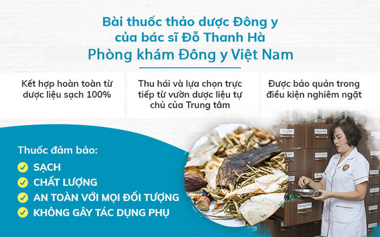 Thảo dược đảm bảo sạch, lành, không tác dụng phụ