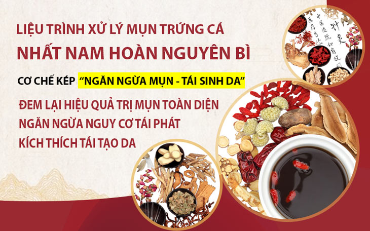 Cơ chế tác động kép giúp Nhất Nam Hoàn Nguyên Bì giải quyết mụn trứng cá HIỆU QUẢ CAO và hạn chế nguy cơ tái phát mụn