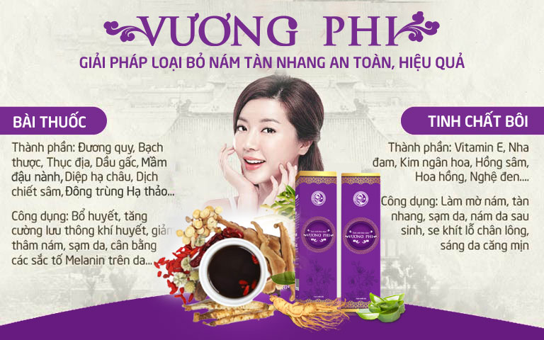 Cơ chế tác động kép toàn diện đến từ sự kết hợp của bài thuốc uống và tinh chất bôi