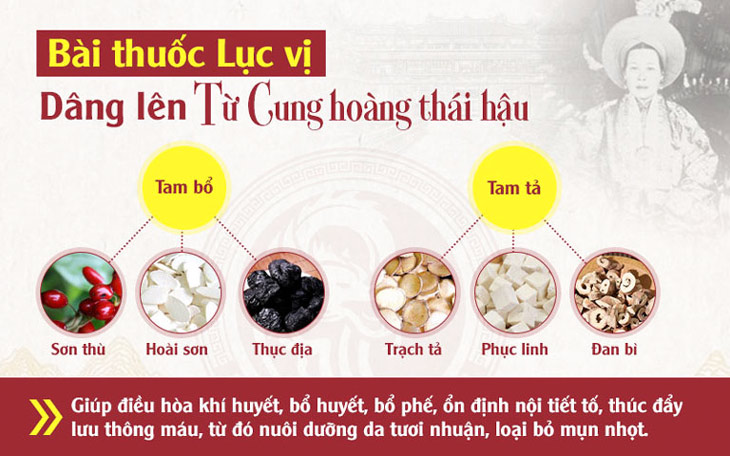 Vị thảo dược Tam bổ - Tam tả có trong bài thuốc của Đức Từ Cung Thái hậu